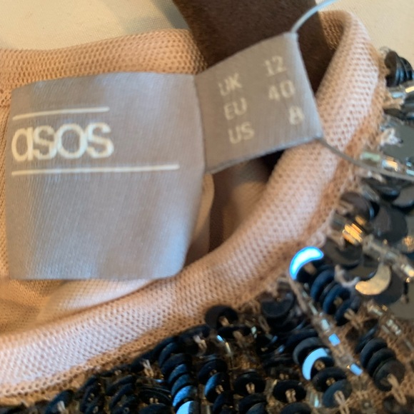 ASOS shorts romper pink with sequins - Picture 5 of 6